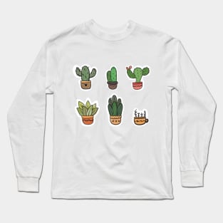 Cute Cactus  Succulent Long Sleeve T-Shirt